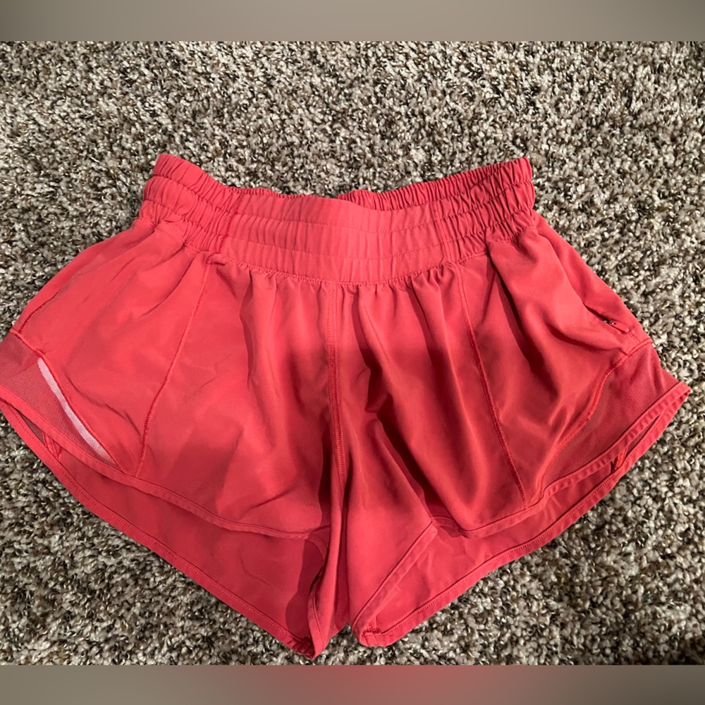 Women’s hot pink lululemon shorts size 4